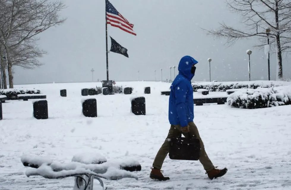 Al menos cuatro muertos por la tormenta de nieve en Estados Unidos. Foto: AFP.