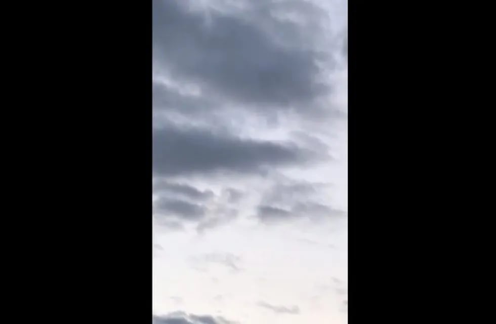 ¿Ángeles en el cielo de Salta?. (Foto: Captura de video)