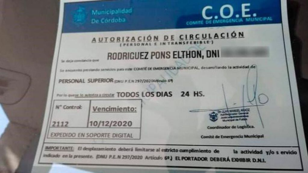 Falsificó un certificado del COE para organizar fiestas electrónicas en Carlos Paz