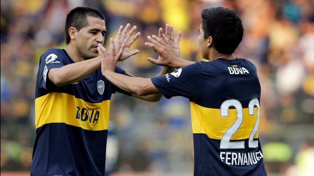 Riquelme saluda a "Pol". (Foto: Archivo)