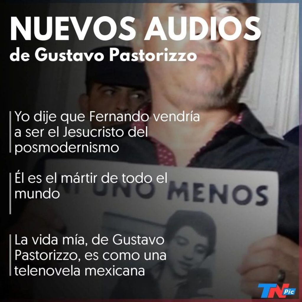 Se conocieron nuevos audios de Gustavo Pastorizzo.