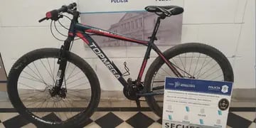 Tres Arroyos: Recuperan bicicleta robada
