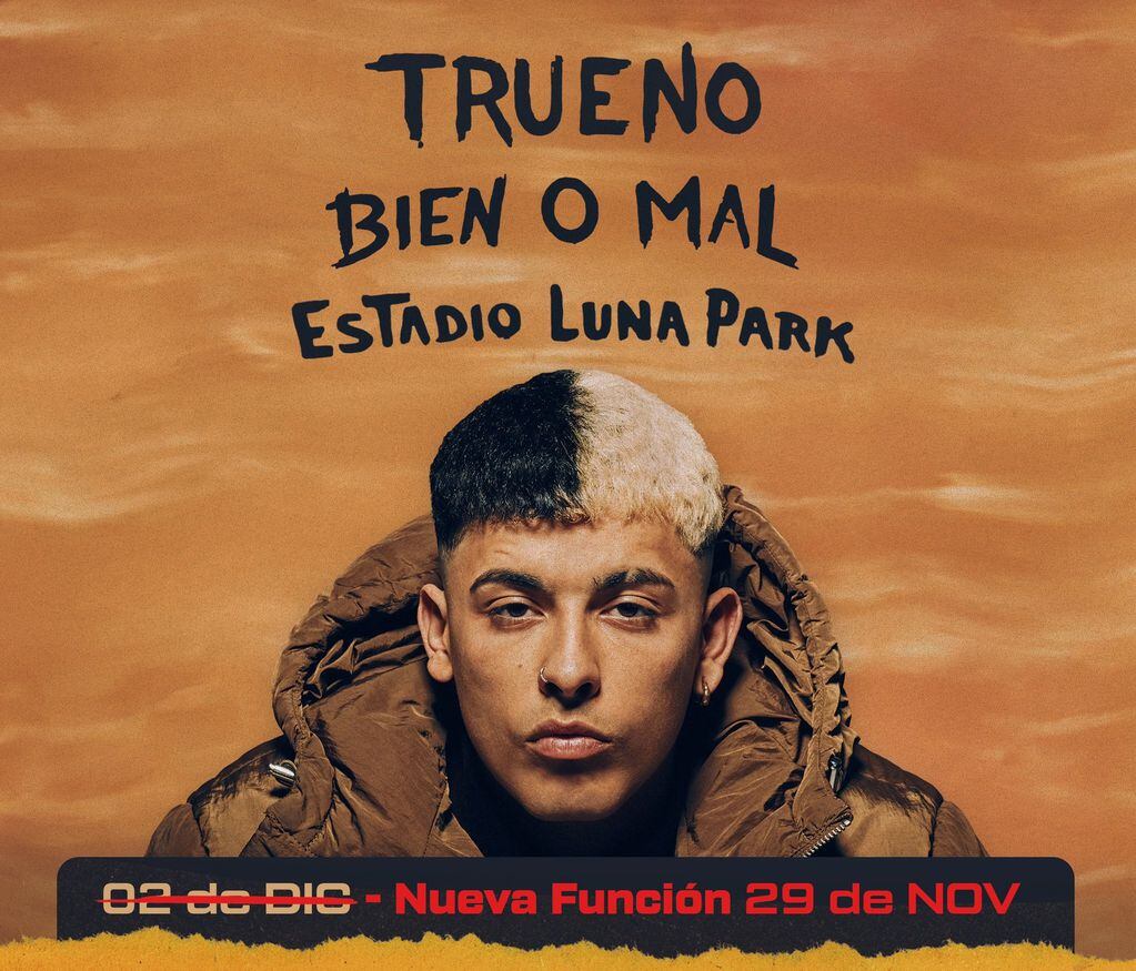 Trueno anunció su segunda fecha en el Luna Park 2022