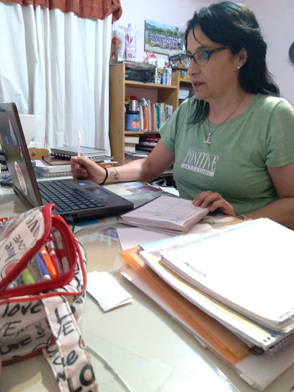 Patricia Perfumo es docente de lengua de sexdto grado en la escuela Carlos María de Alvear.