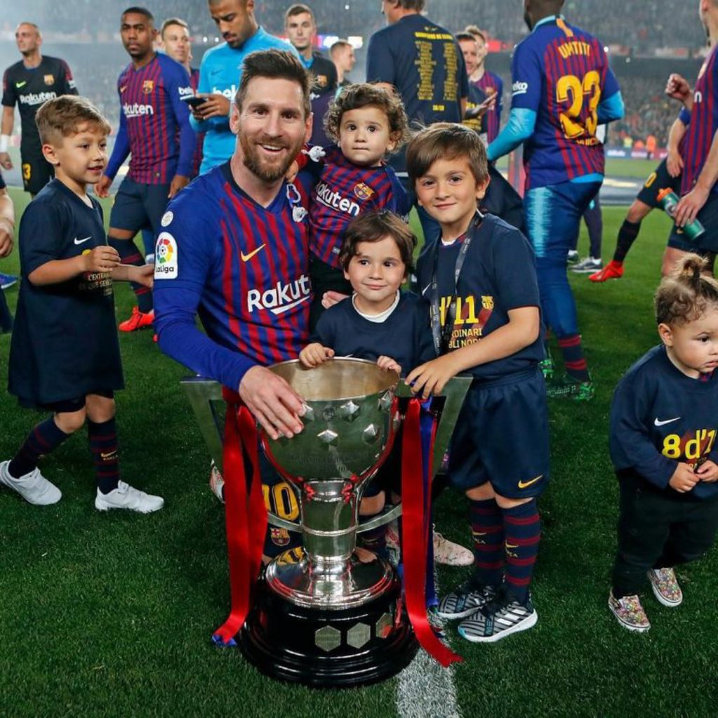 Messi y sus hijos (Foto: Instagram/leomessi).