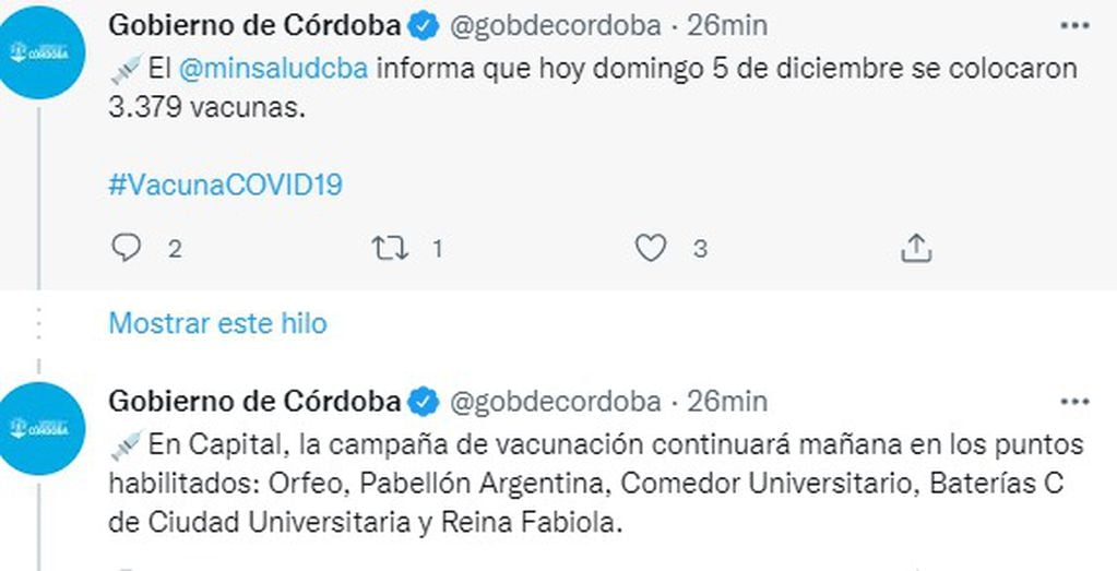 La campaña de vacunación contra el COVID prosigue este lunes.