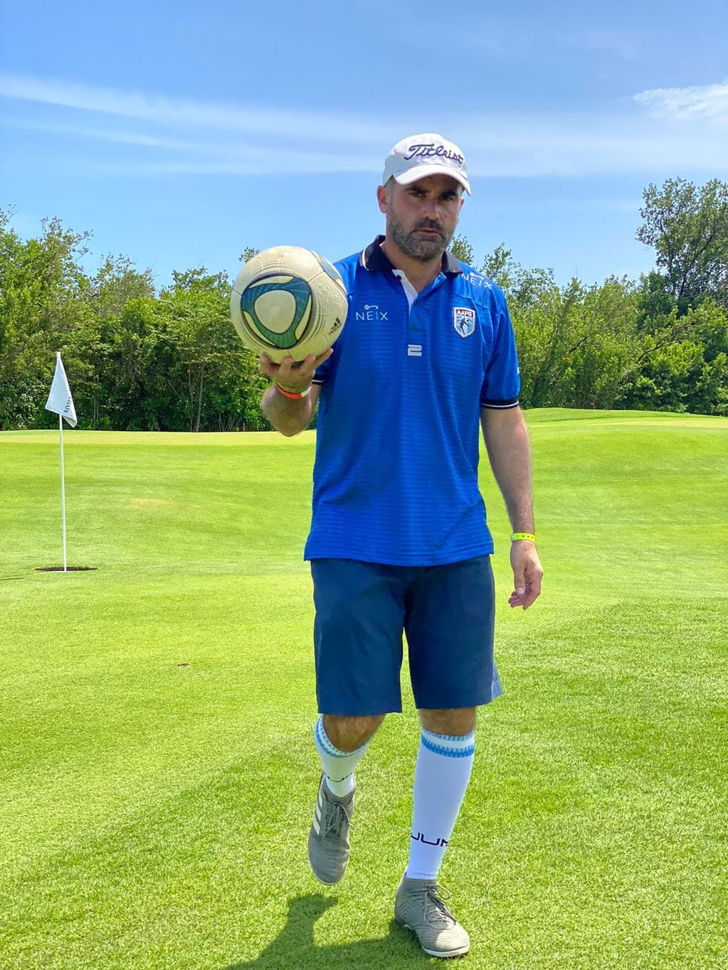 Mario Barrón, el cordobés que jugará el Mundial de footgolf