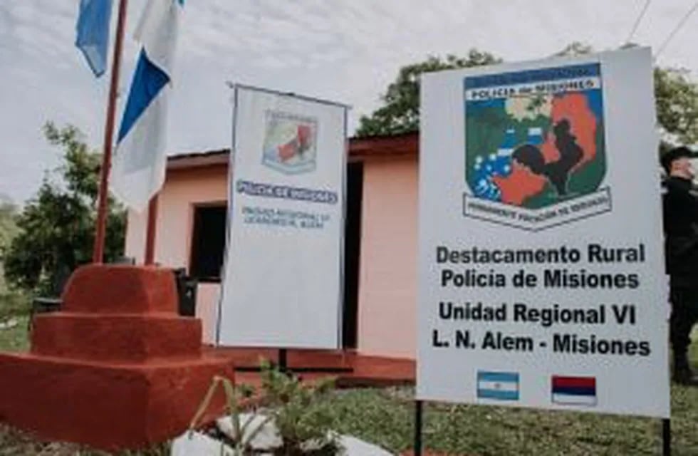 Se habilitó un nuevo destacamento de la Policía Rural en Itacaruaré,