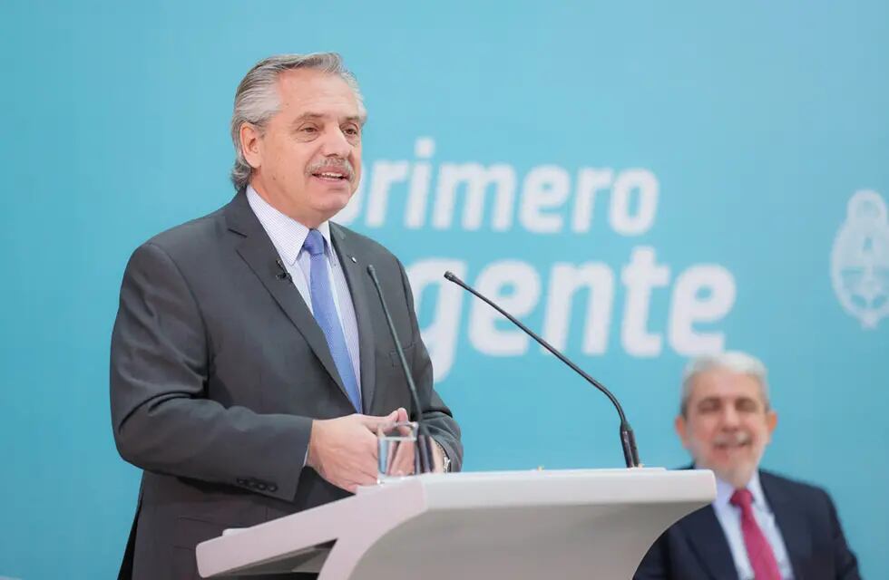 El presidente Alberto Fernández encabezó un acto y habló del campo