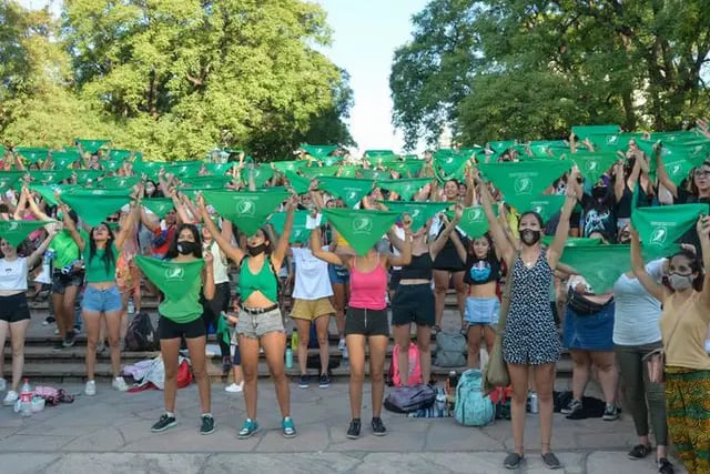 Verdes se convocaron en la Plaza Independencia