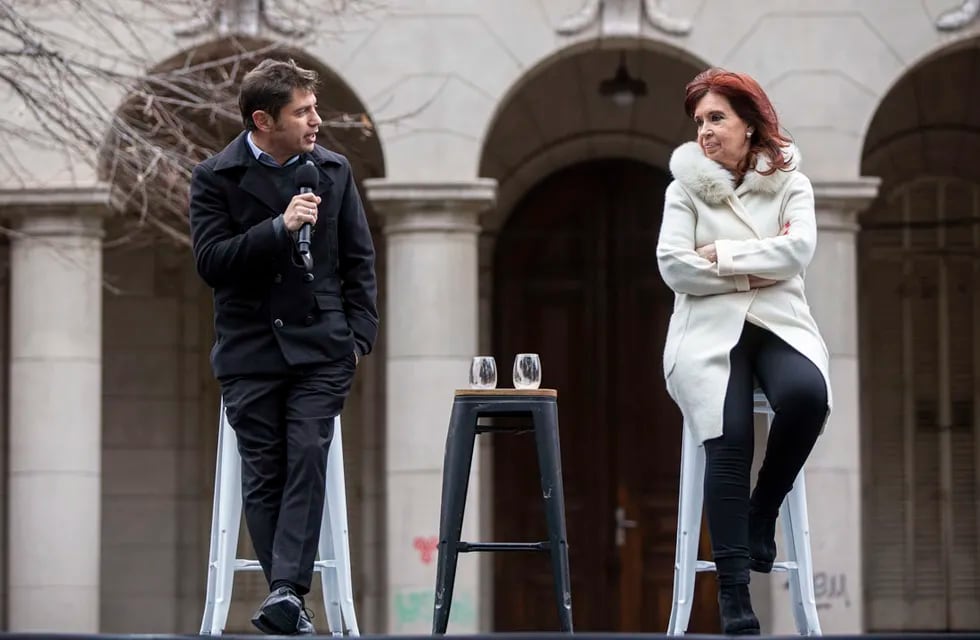 El Gobernador de la provincia de Buenos Aires, Axel Kicillof, junto a la vicepresidenta Cristina Fernandez de Kirchner (Foto: Mariano Sanda)