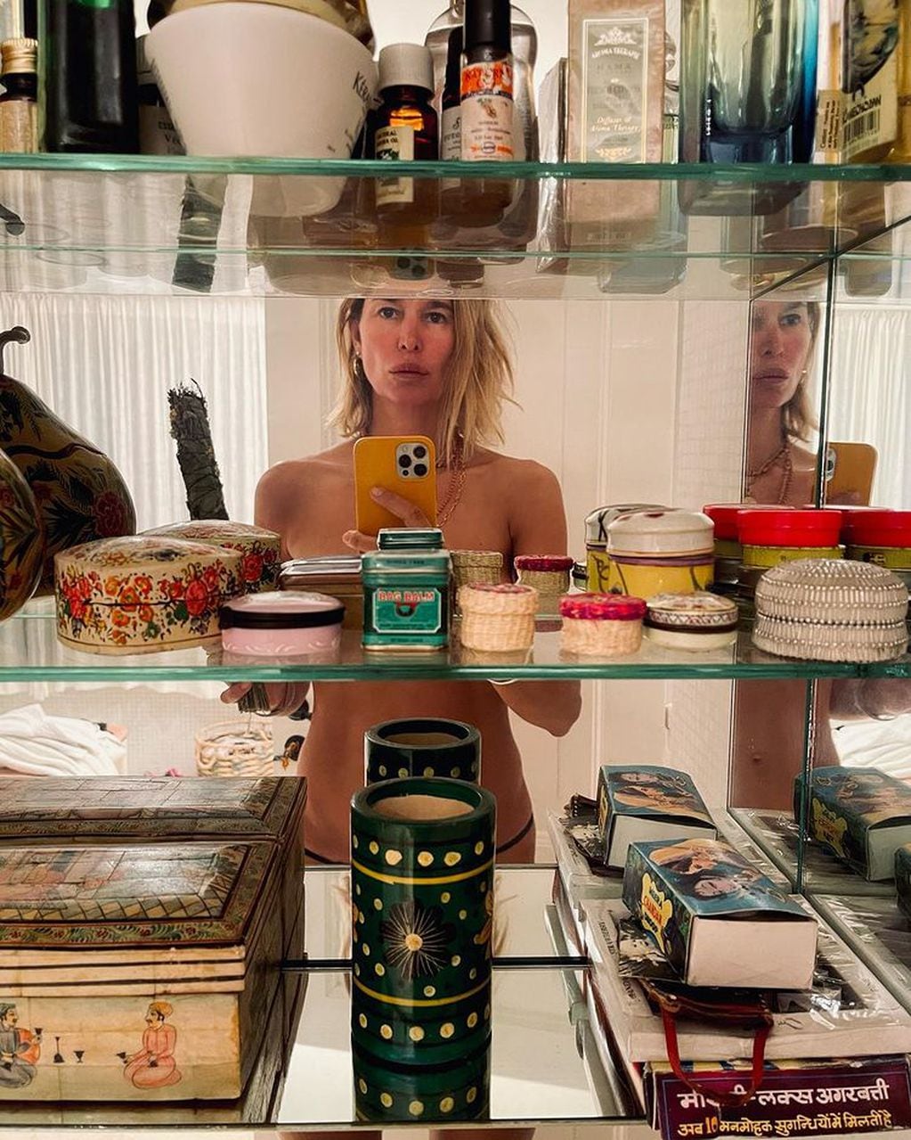 Dolores Barreiro sorprendió en Instagram con una foto frente al espejo y sin ropa: "Todo para llevar"