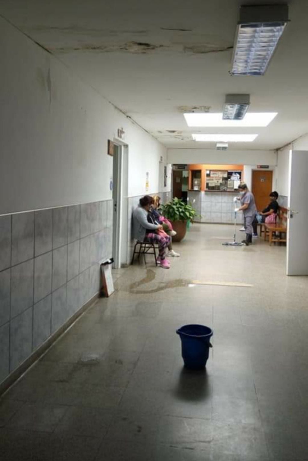 Hospital Sayago luego de las lluvias. Foto: Alicia Belich