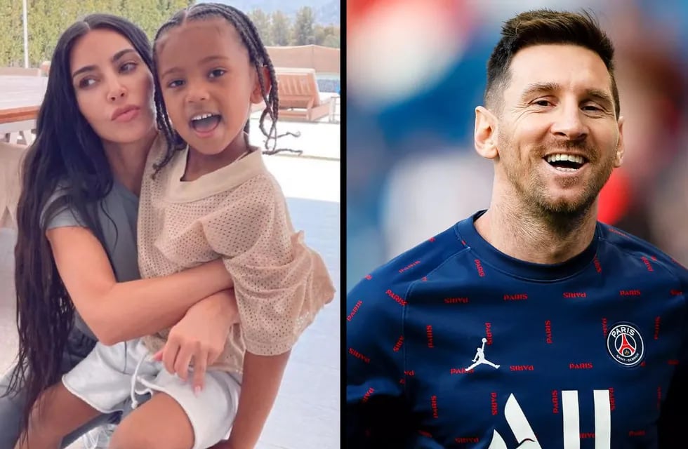 El crossover menos esperado: el hijo de Kim Kardashian conoció a Lionel Messi y se emocionó.