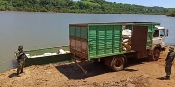 El Soberbio: interceptan contrabando de soja y maíz