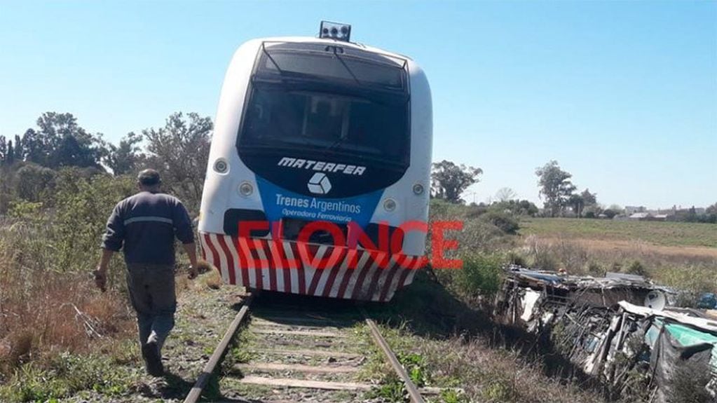 Se descarrilló el tren Colonia Avellaneda. Foto: El Once