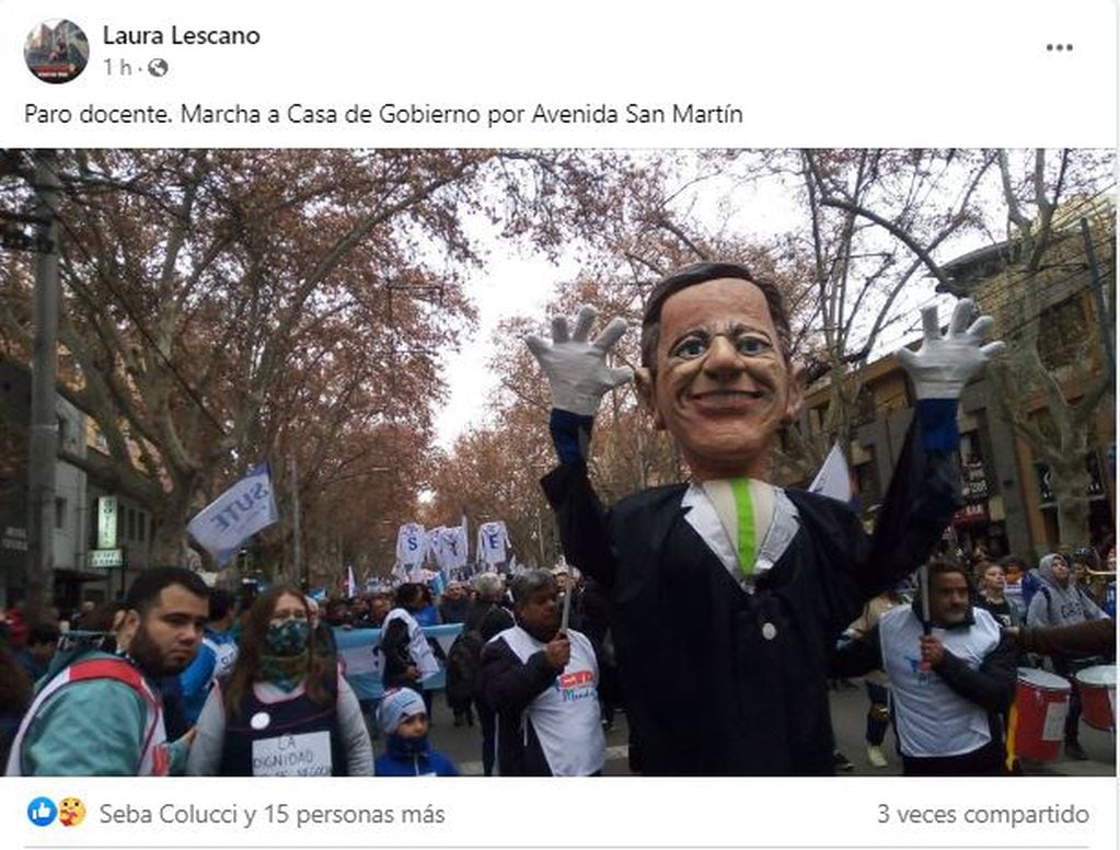 #ParoDocente, fuerte acatamiento de los educadores en Mendoza. Repercusiones en las redes sociales.