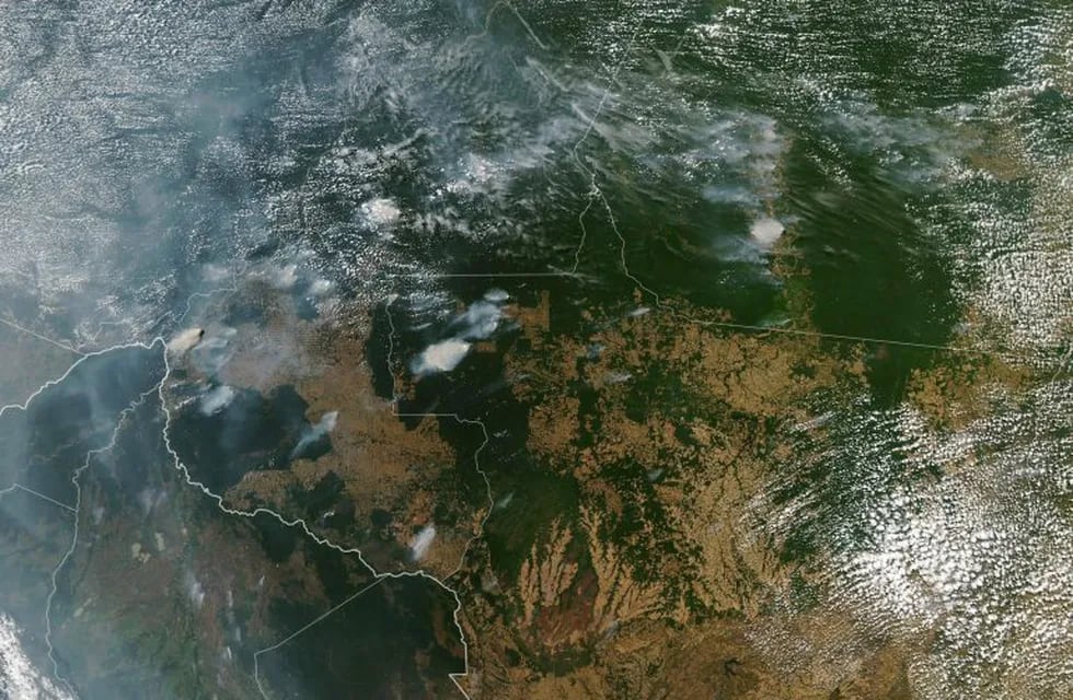 Jair Bolsonaro acusó a grupos ambientalistas por los incendios en el Amazonas. AFP