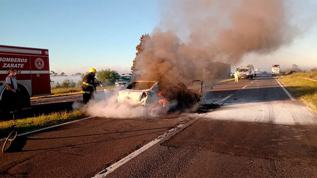 Accidente en Ruta Nacional Nº 12/ Caminos del Río Uruguay