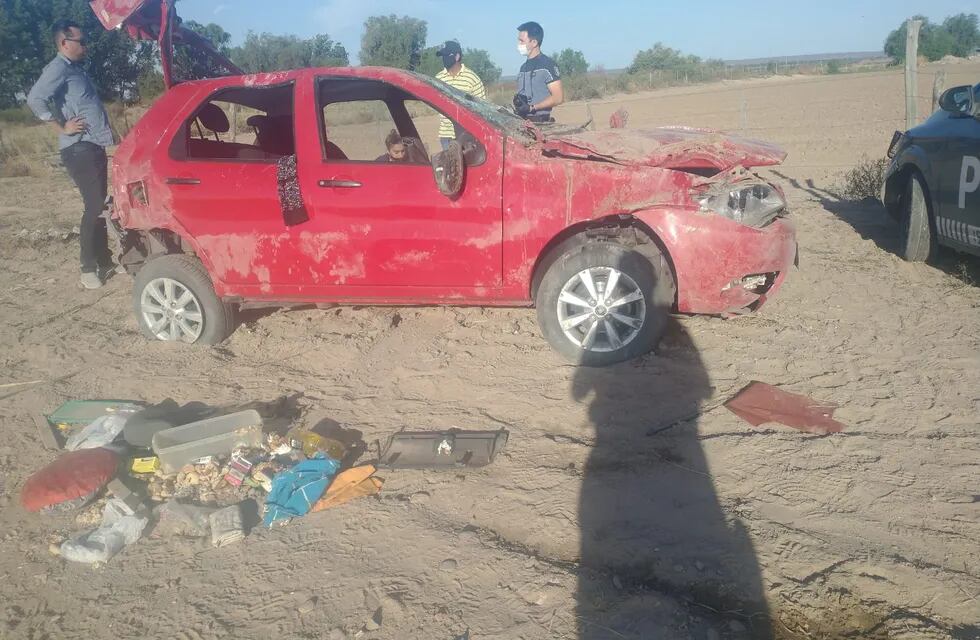 Una mujer falleció tras un terrible accidente vial. Foto Policía de Mendoza.