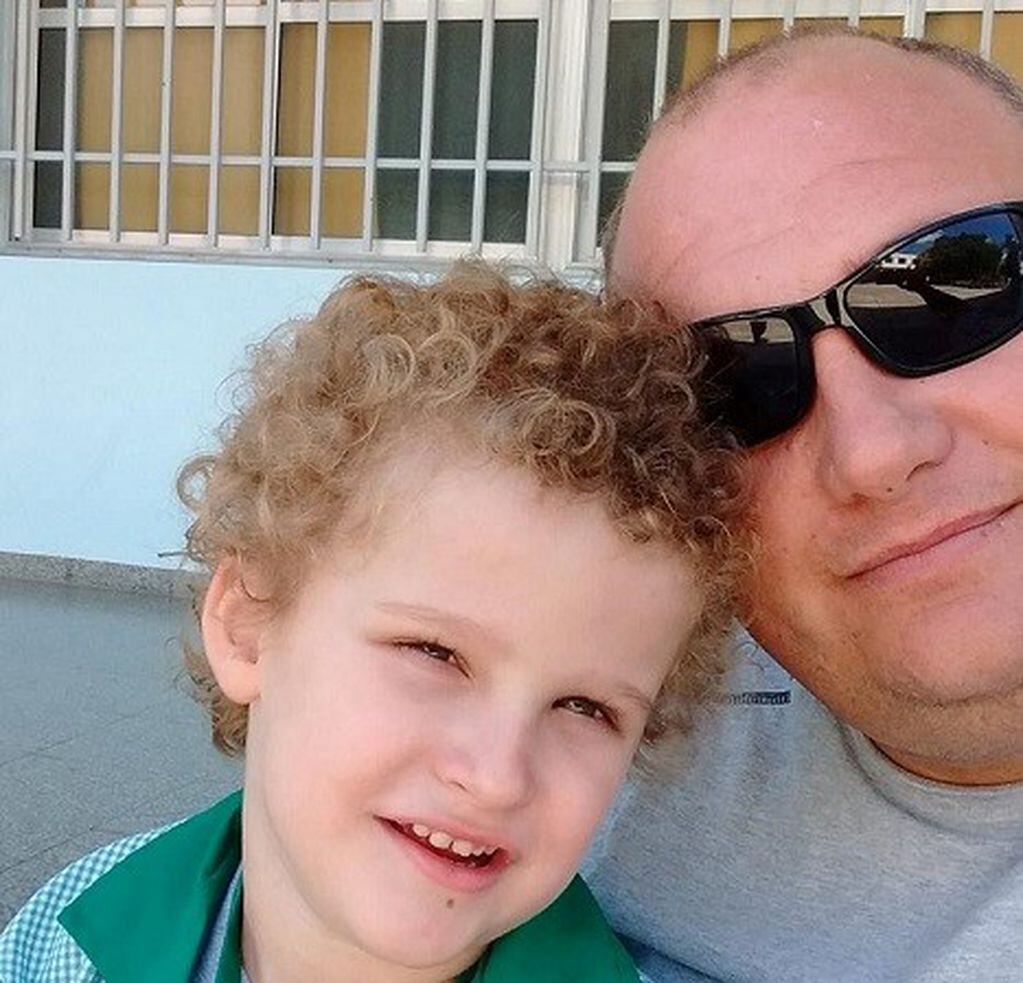 Lorenzo Ragonat, niño que sufrió de muerte cerebral en Avellaneda. (Facebook)
