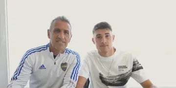 Federico Aguirre firmó contrato con Boca
