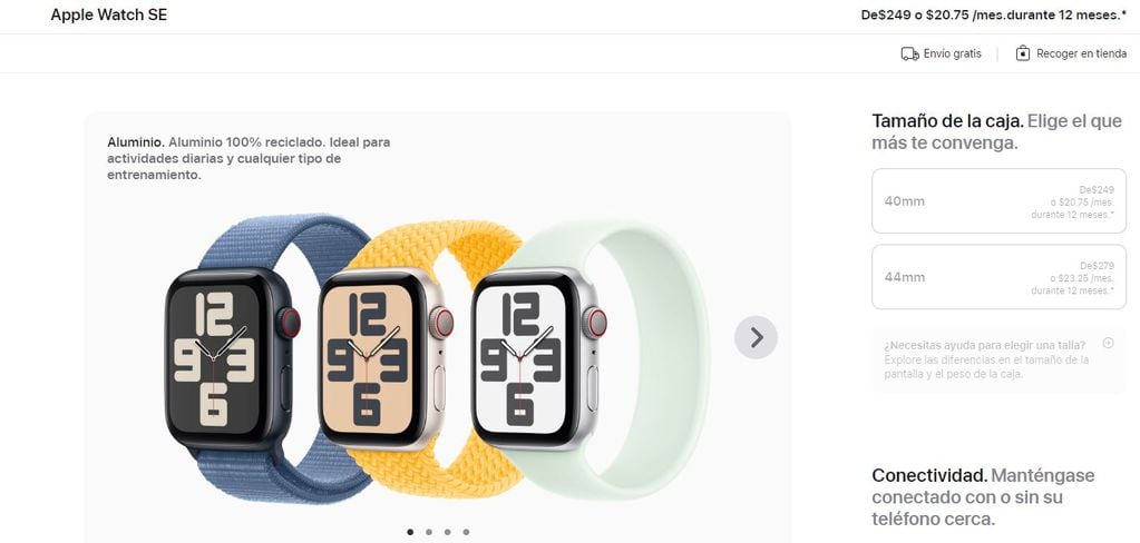 Esto es lo que vale un Apple Watch SE en Miami.