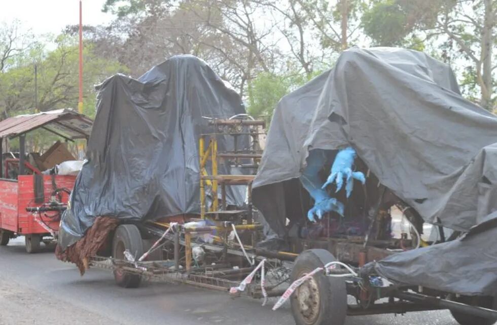 Las carrozas sampedreñas viajan a Jujuy