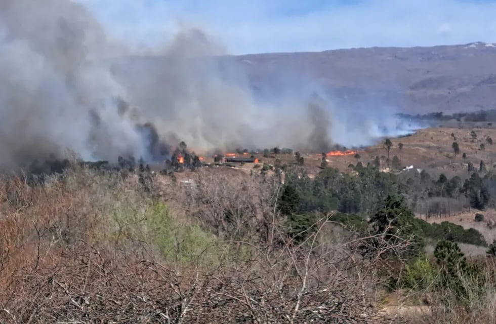 Incendios en Villa Yacanto.