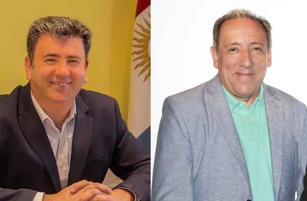 Elecciones en La Falda: Javier Dieminger, de Juntos por el Cambio, y el legislador Miguel Maldonado, del Frente de Todos. (La Voz)