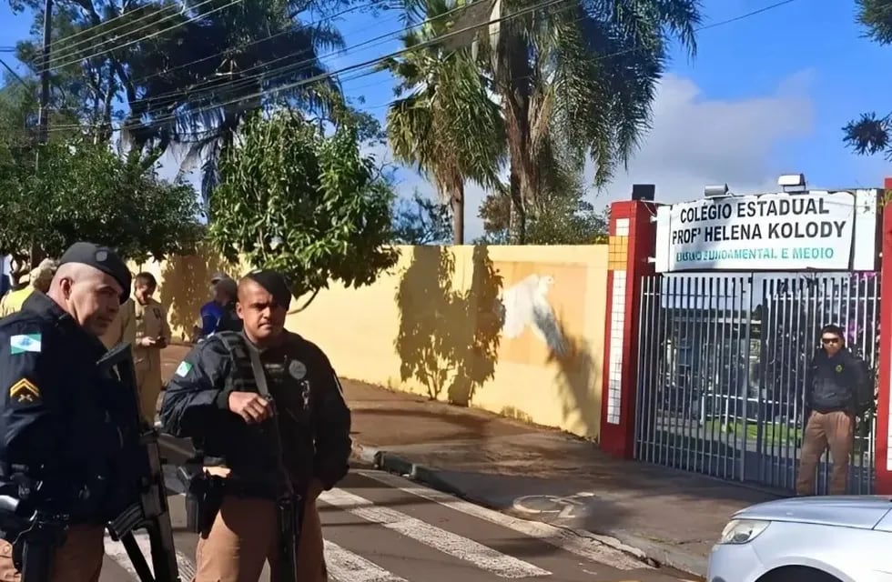 Este lunes hubo un tiroteo en un colegio de Brasil.