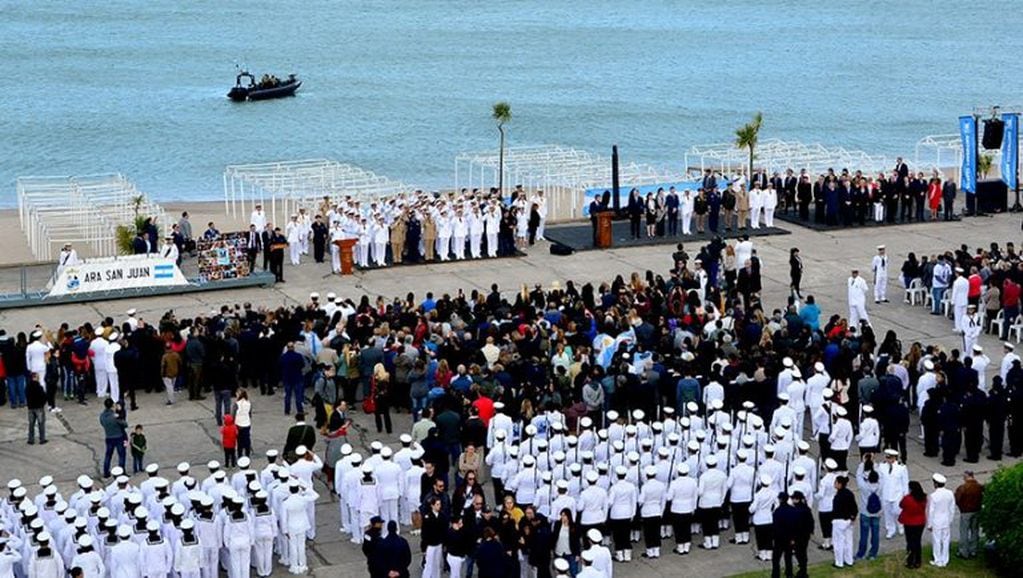 Acto en reconocimiento al submarino ARA San Juan y a sus 44 tripulantes