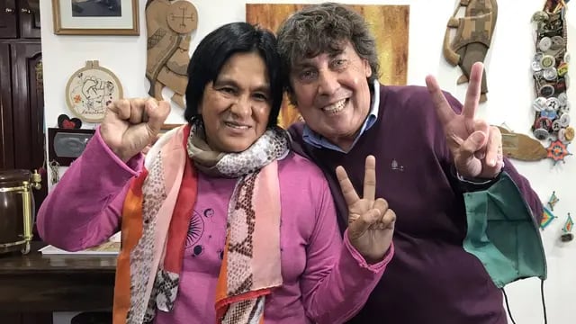 Milagro Sala con Pablo Micheli, en Jujuy