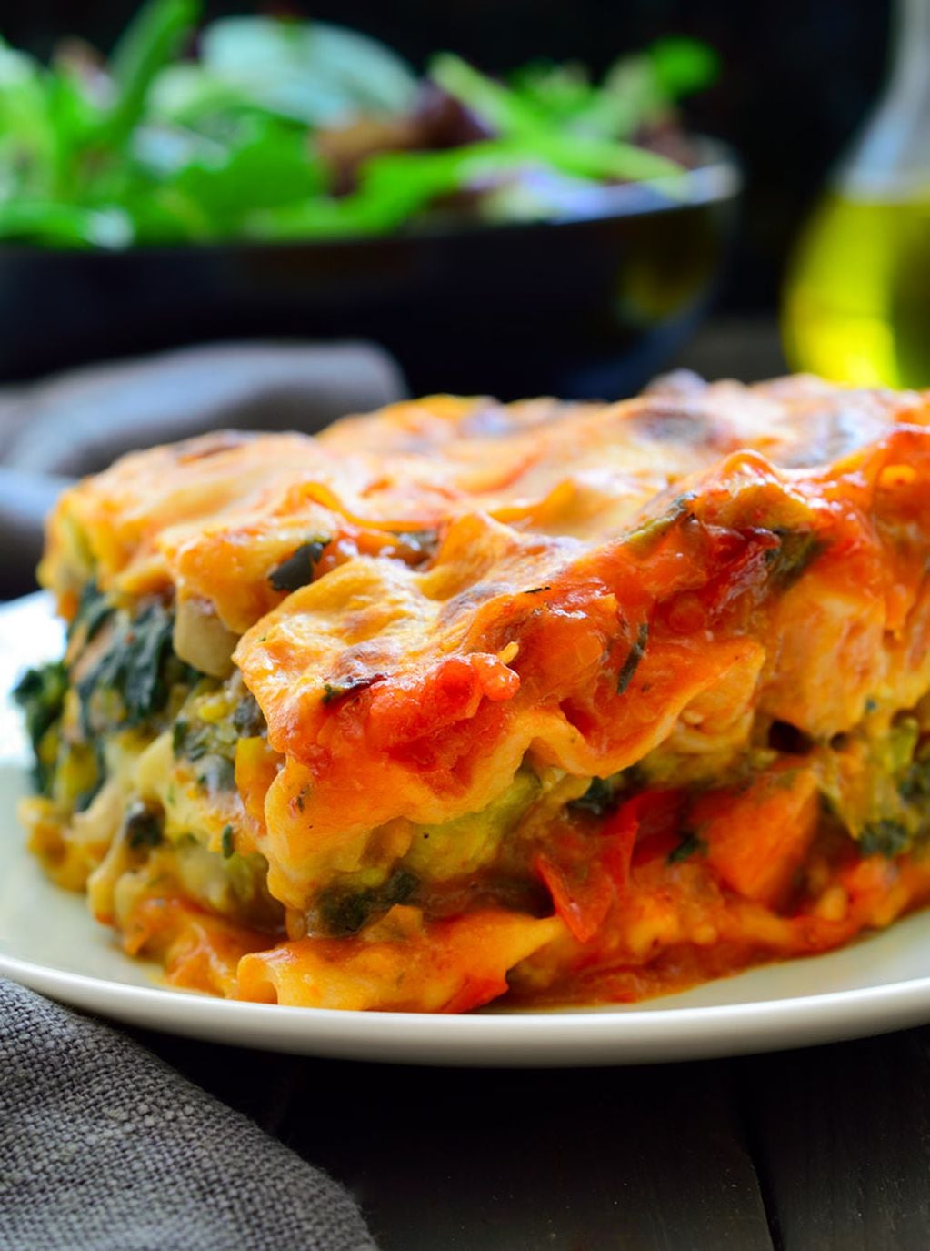 Lasagna vegetariana, la favorita de Natalia Oreiro