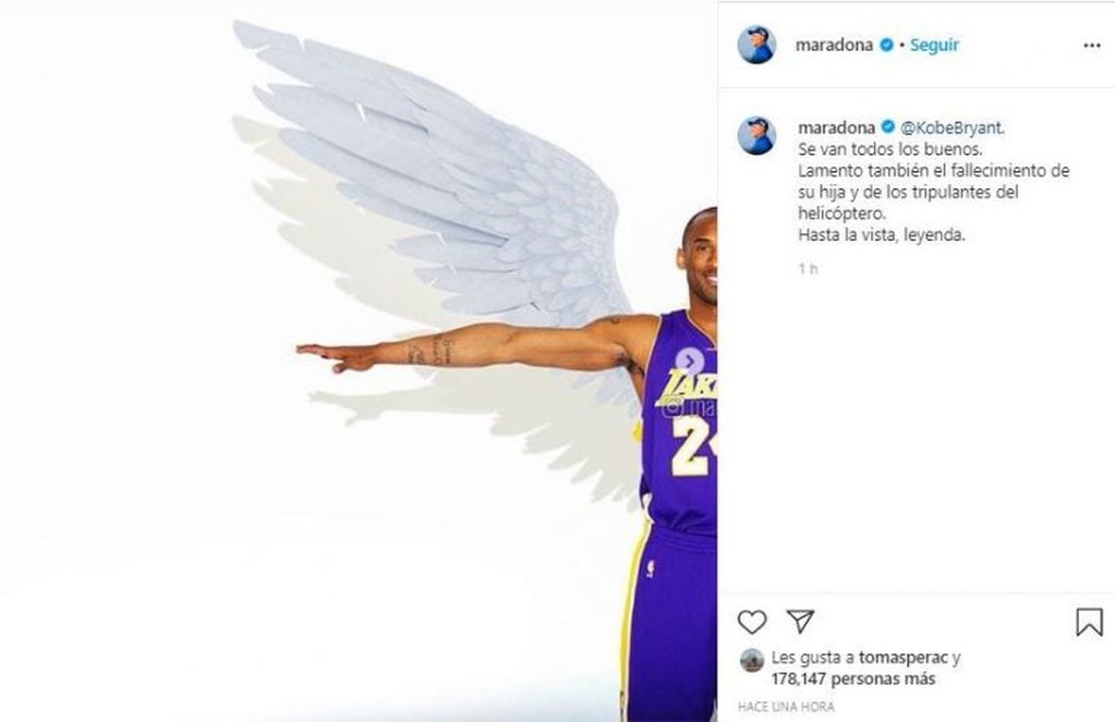 Repercusiones en Twitter sobre la muerte de Kobe Bryant