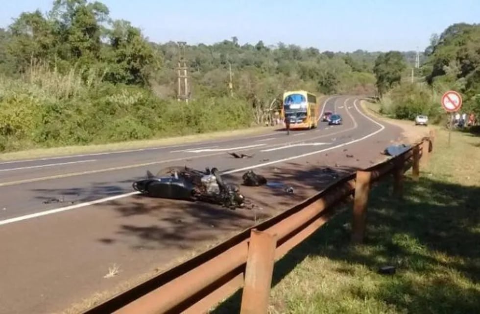 El accidente ocurrió en la ruta 12, cerca de Ruiz de Montoya.