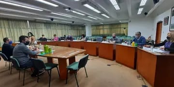 Reunión de comisión del Concejo Municipal de Rafaela