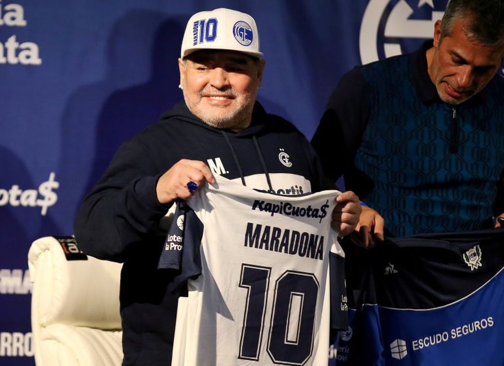 Diego Maradona, actual DT de Gimnasia. (REUTERS)
