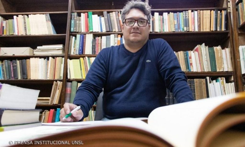 Matías Funes el investigador de la UNSL a cargo. Foto: Prensa UNSL