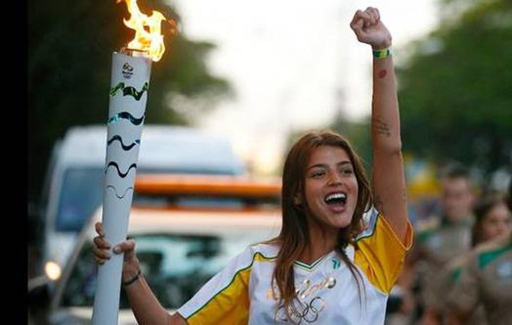Calu Rivero llevó la antorcha olímpica en Río