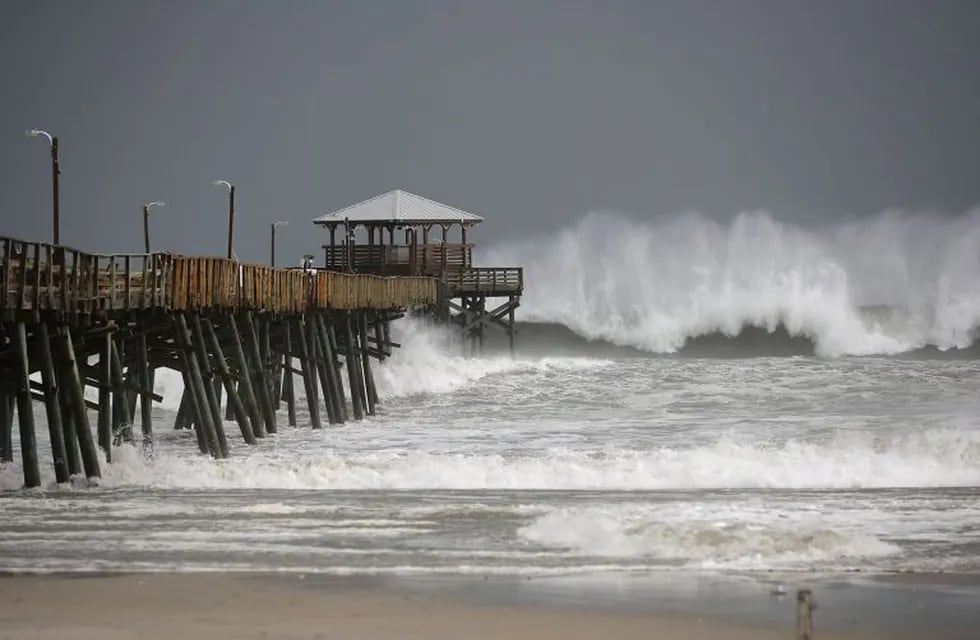 El huracán Florence se acerca a la costa sureste de Estados Unidos. Foto: AFP.