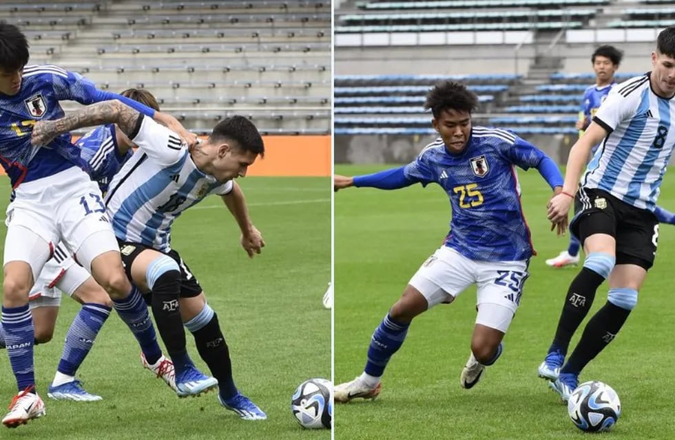 Rodrigo Villagra y Bruno Zapelli fueron titulares en la Selección Argentina Sub 23 de Argentina en un amistoso ante Japón