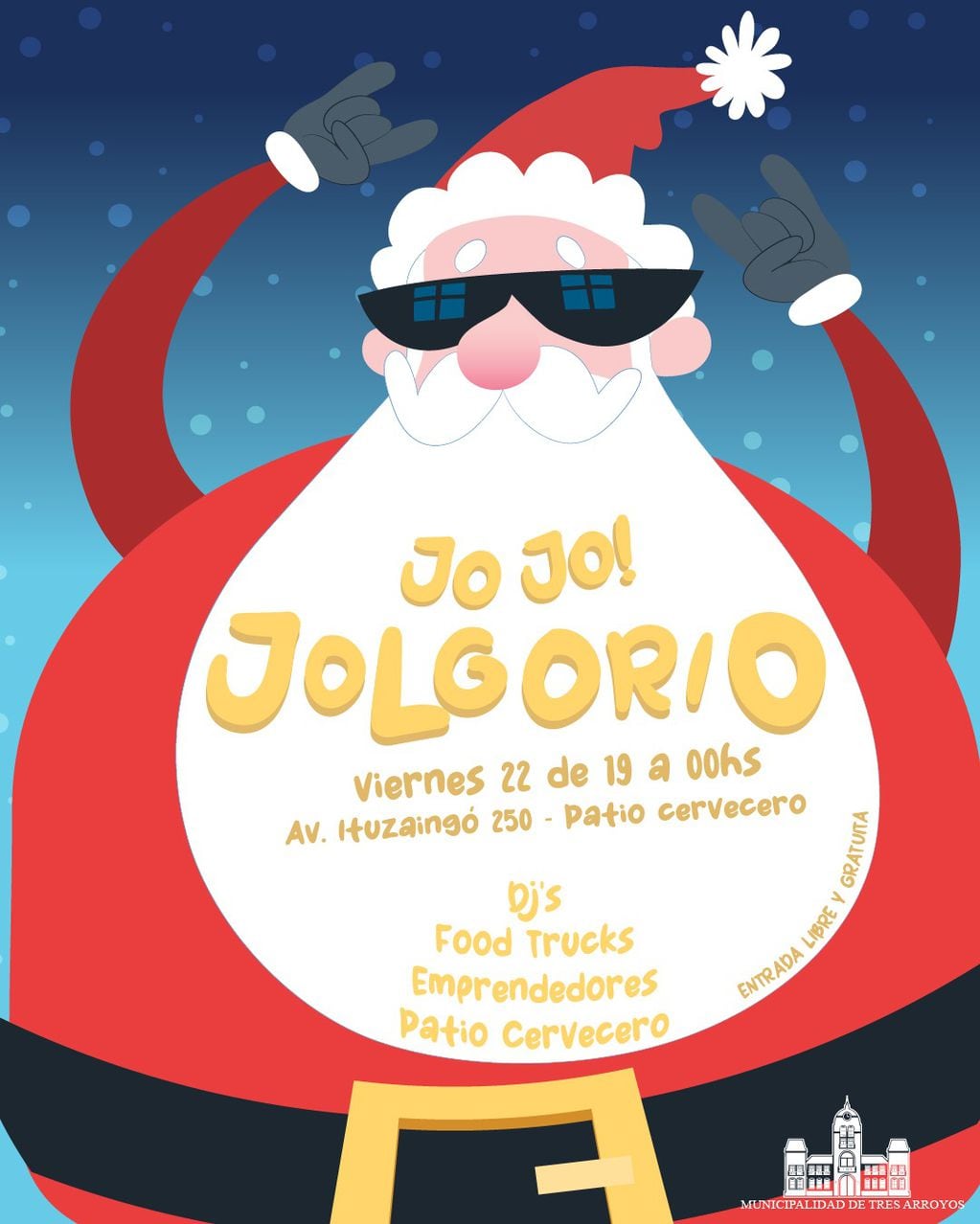 “Jo jo Jolgorio” se llevará a cabo el próximo viernes 22 de diciembre en el Patio Cervecero.