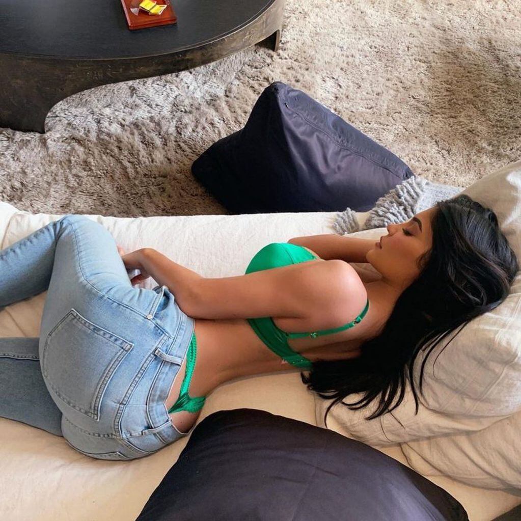 Kylie Jenner y la foto que publicó haciendo referencia a esta tendencia (Instagram/@kyliejenner)