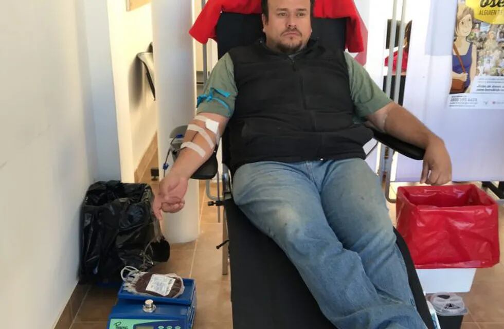 Primer donante de sangre en la ciudad de Tolhuin, Tierra del Fuego