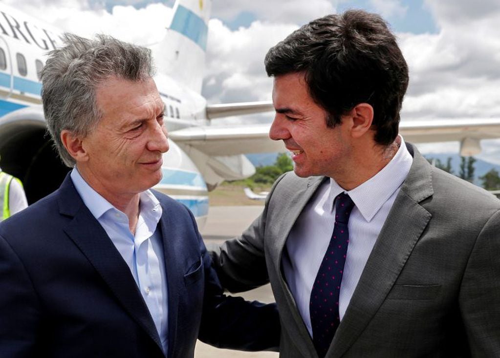 Urtubye y Macri en su visita a Salta en Octubre de 2018. (Reuter)