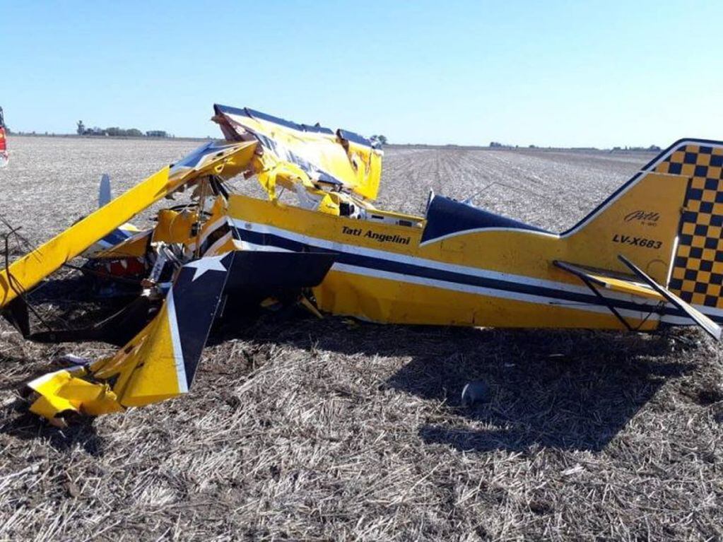 La aeronave en la que se accidentó y falleció Marcos Angelini