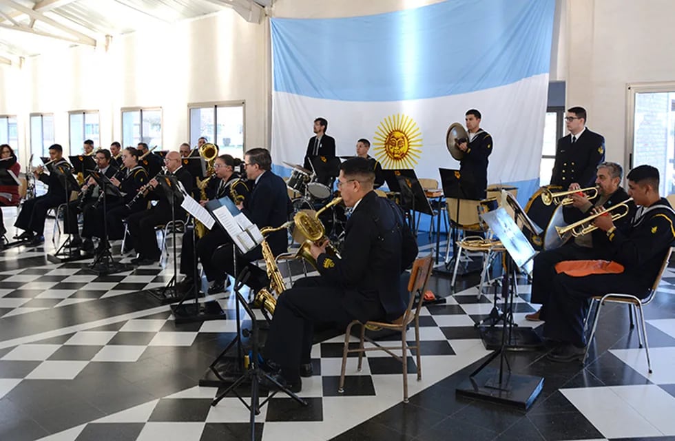 Puerto Belgrano: concierto de aspirantes músicos de la ESSA