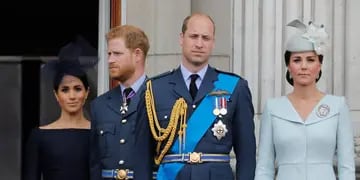 Meghan Markle, el Príncipe Harry, el Príncipe William y Kate Middleton