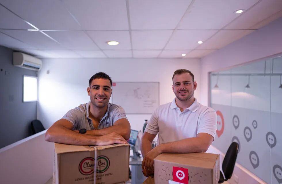 Franco Clarini (23) y Juan Ignacio Saleme Murad (24) startup cordobesa
